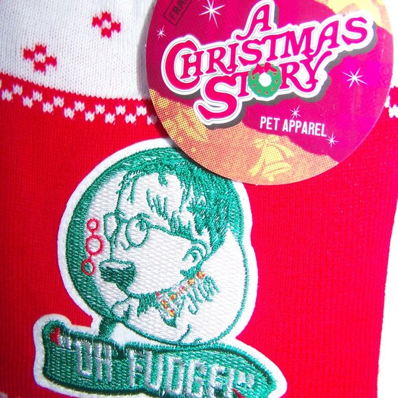 A Christmas Story NWT Pet Apparel Holiday Sweater Sz XS - Picture 2 of 5